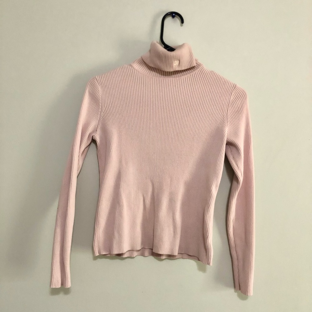 Baby Pink Ralph Lauren Turtleneck Sweater